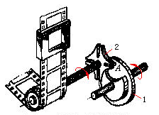 电影放映机卷片机构